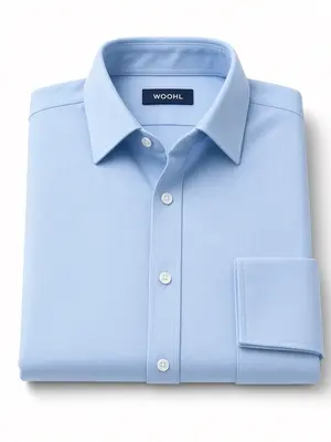 WOOHL Men Solid Cotton Shirts